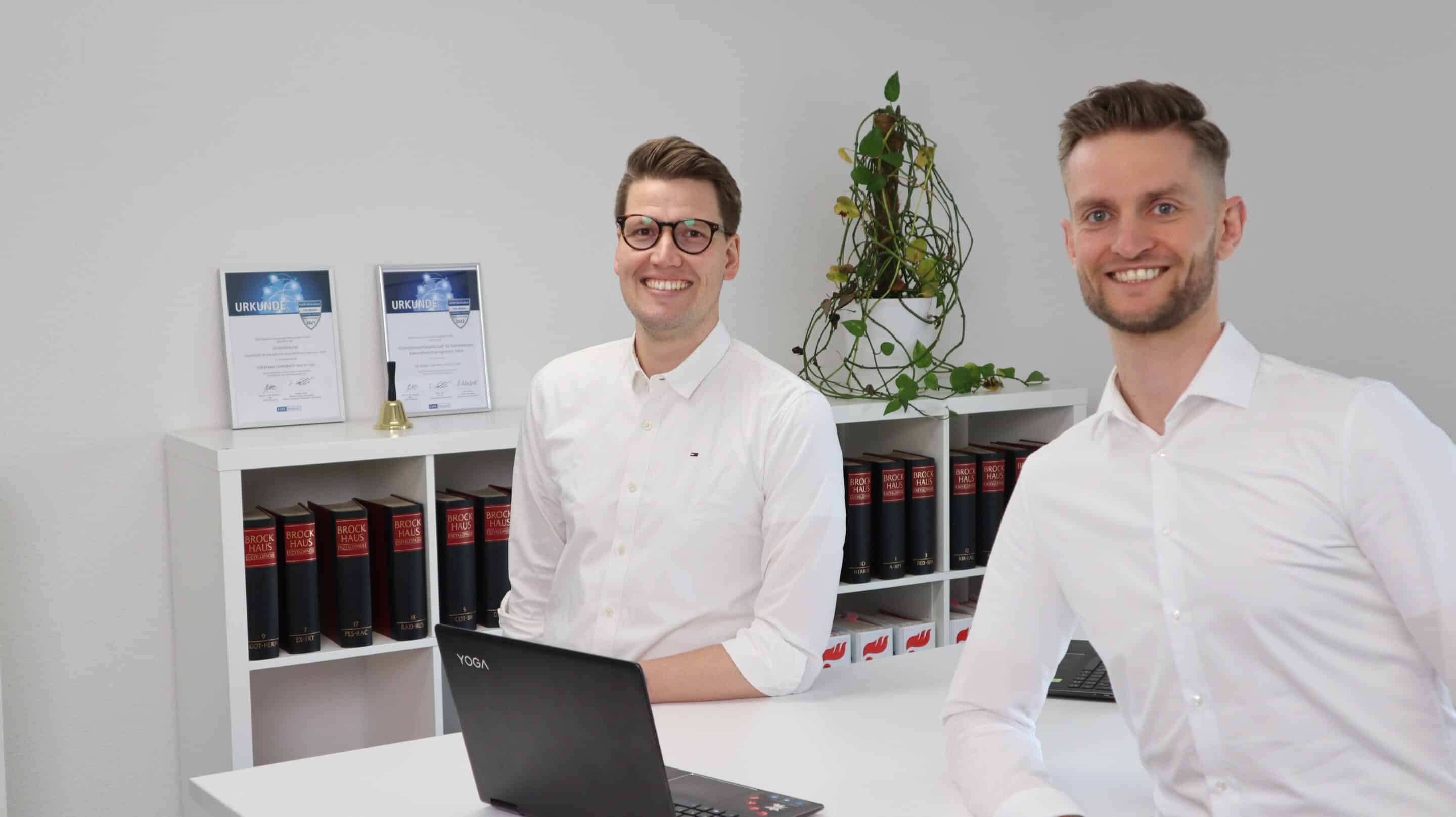 Die Geschäftsführer Michael Bode (links) und Lukas Loewe (rechts)